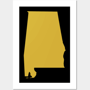 Alabama state map Posters and Art